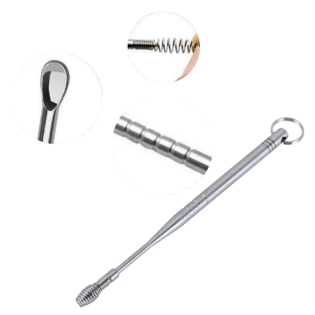 Set d'outils en acier inoxydable pour le nettoyage des oreilles