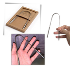 Brosse-langue en acier inoxydable
