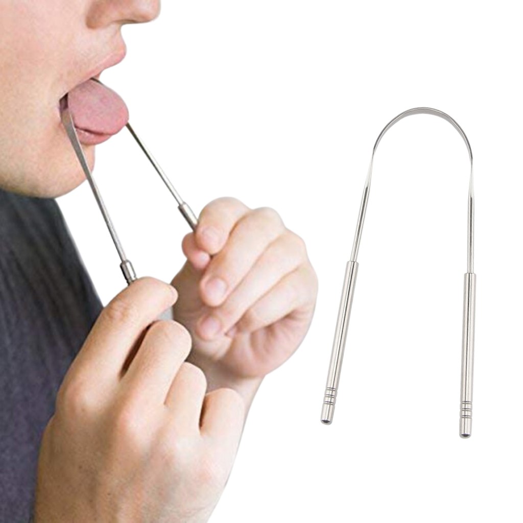 Brosse-langue en acier inoxydable