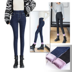 Jegging en laine polaire thermique pour femmes