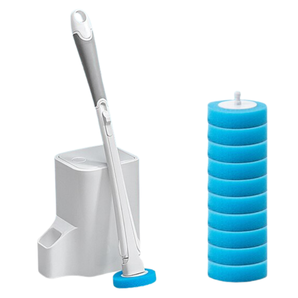 Ensemble de brosses de toilettes jetables