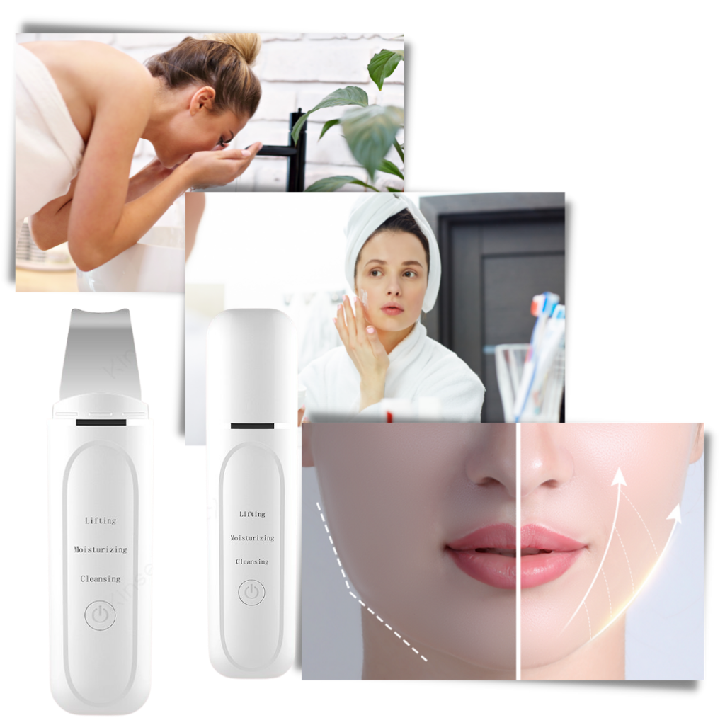 Spatule exfoliante ultrasonique pour le visage