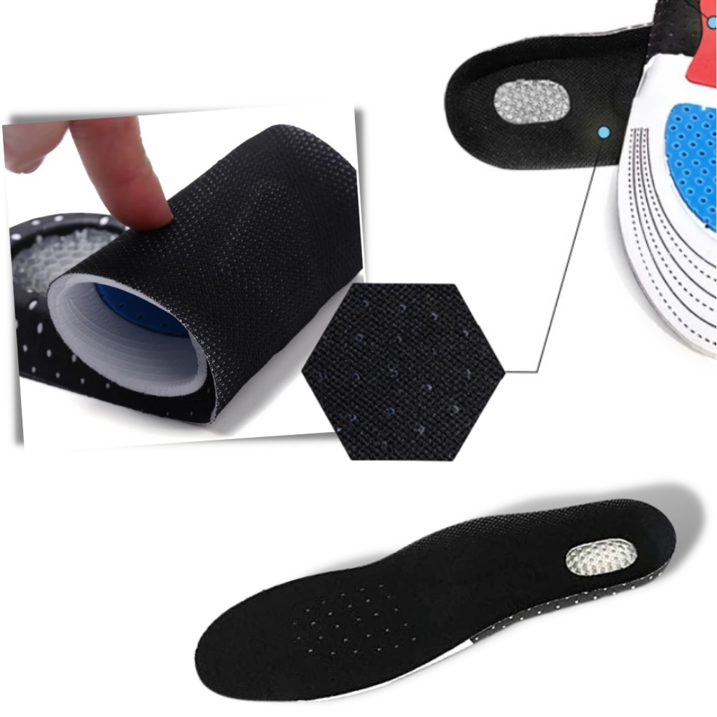 Semelles unisexes en gel pour chaussures de course