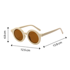 Lunettes de soleil rondes vintage pour enfant de 1 à 5 ans