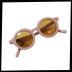 Lunettes de soleil rondes vintage pour enfant de 1 à 5 ans