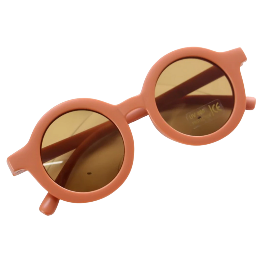 Lunettes de soleil rondes vintage pour enfant de 1 à 5 ans