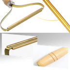 Brosse pour poils d'animaux en bois