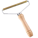 Brosse pour poils d'animaux en bois