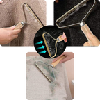 Brosse pour poils d'animaux en bois