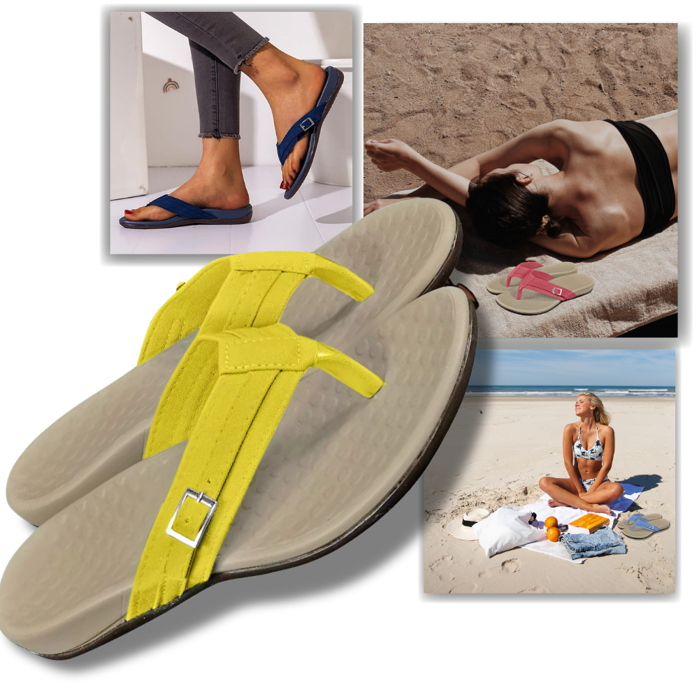 Tongs orthopédiques à brides réglables