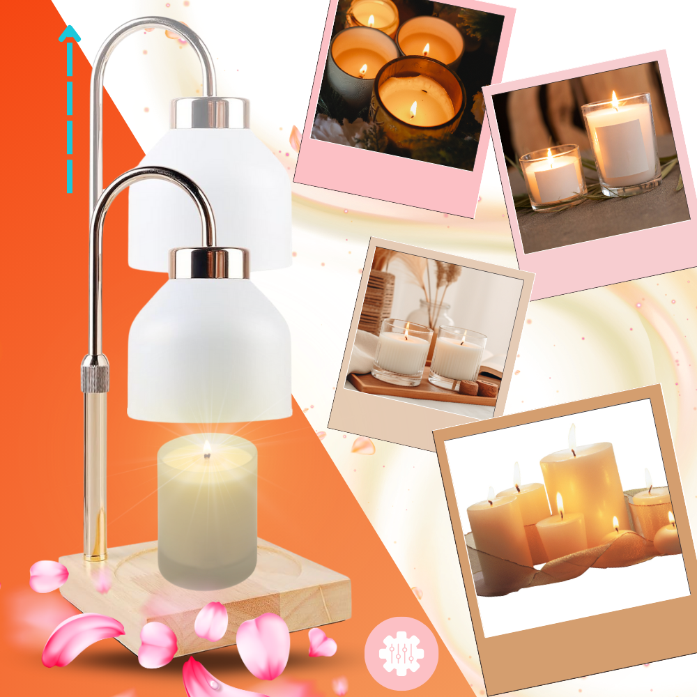 Lampe chauffe-bougie design