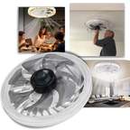 Ventilateur de plafond avec lampe intégrée et télécommande