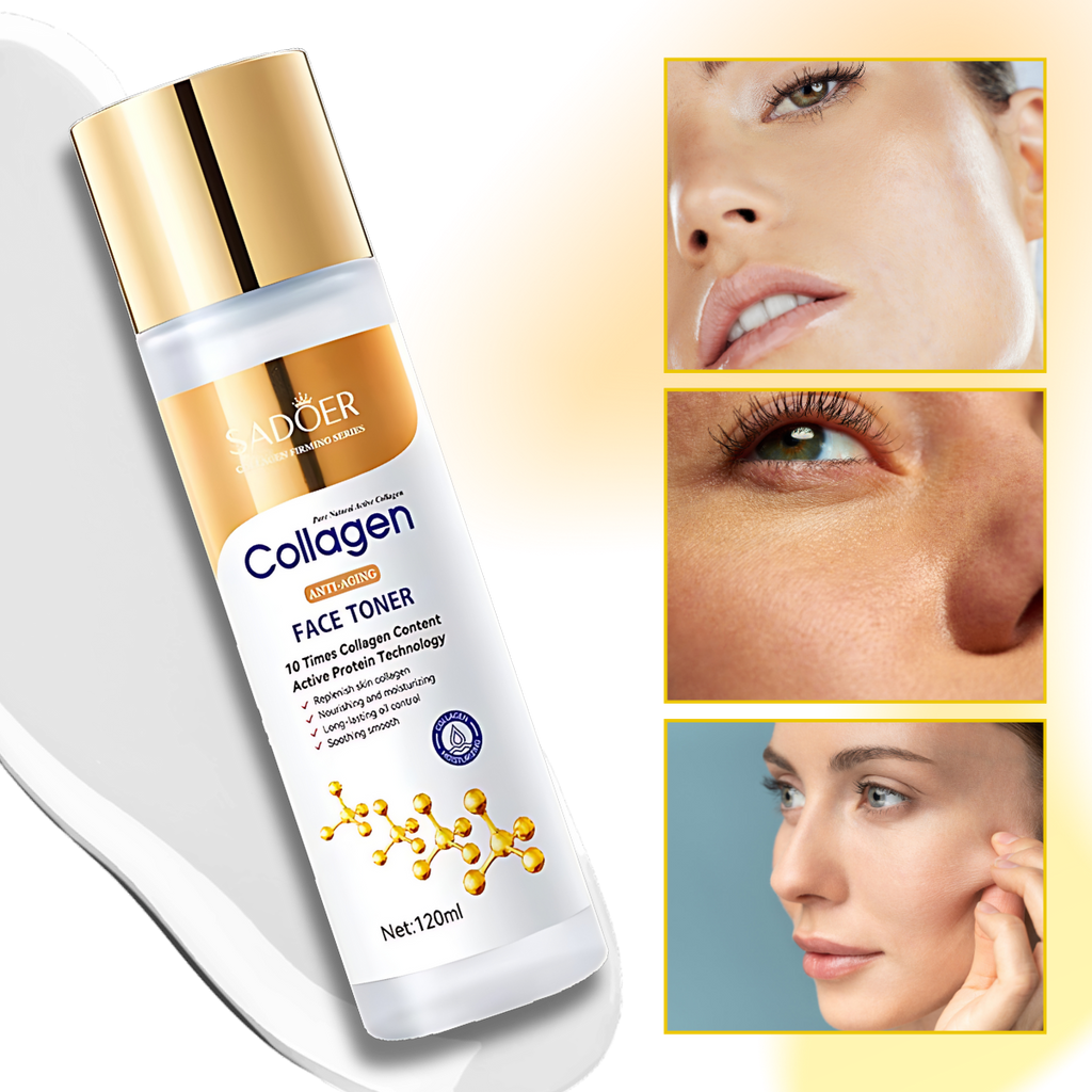 Lotion tonique au collagène éclaircissante anti-âge