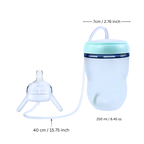 Biberon auto-alimenté avec valve anti-colique