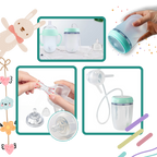 Biberon auto-alimenté avec valve anti-colique