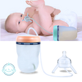 Biberon auto-alimenté avec valve anti-colique