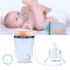 Biberon auto-alimenté avec valve anti-colique