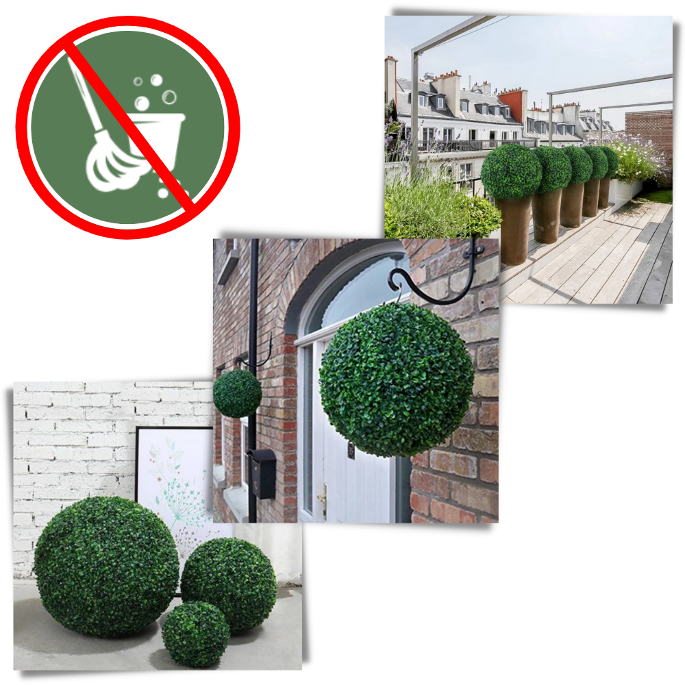 Boules de gazon topiaire artificiel