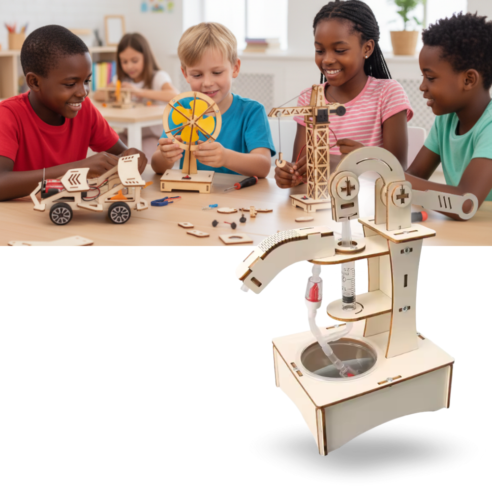 Jouet d'apprentissage construction en bois à assembler