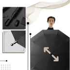 Parapluie résistant au vent à verrouillage automatique