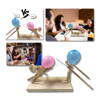 Jeu d'escrime avec ballons en bambou