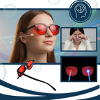 Lunettes rouges anti-fatigue à filtre bleu