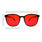 Lunettes rouges anti-fatigue à filtre bleu