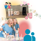 Mini Karaoké Bluetooth à double micro pour enfants