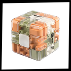 Cube labyrinthe Brain Builder puzzle 3D à bille