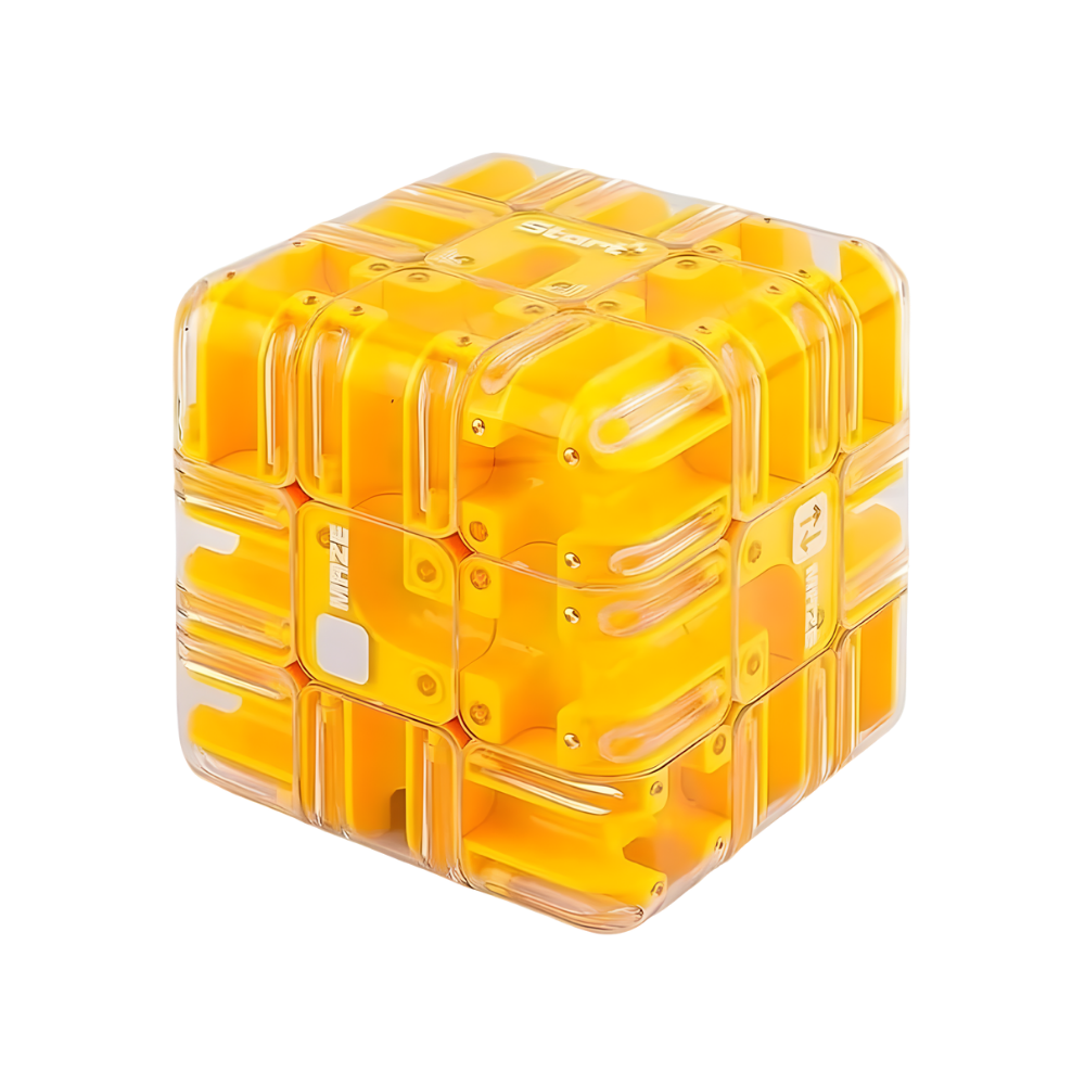 Cube labyrinthe Brain Builder puzzle 3D à bille