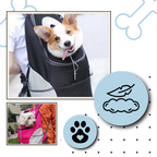 Sac à dos respirant de transport pour chien