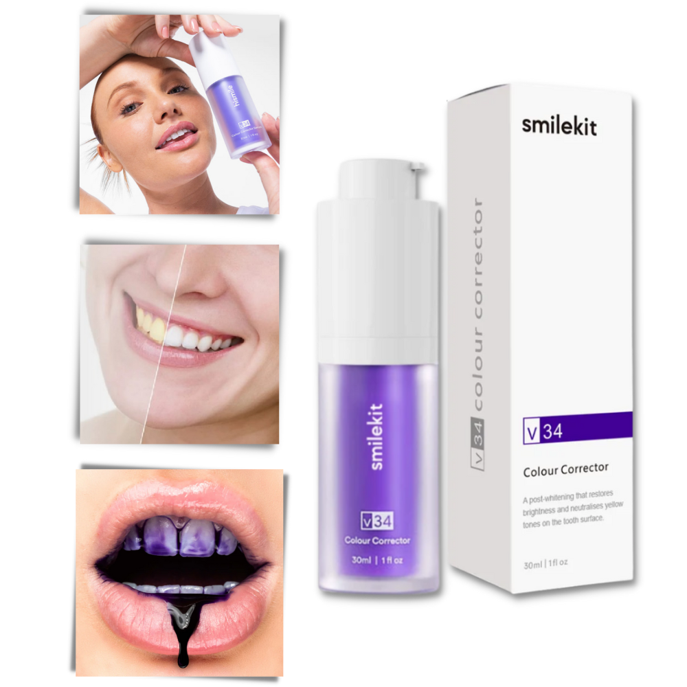 Dentifrice violet éclaircissant