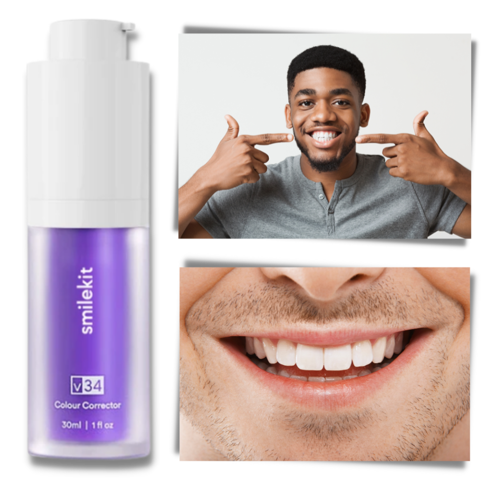 Dentifrice violet éclaircissant