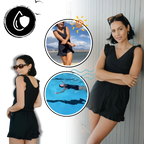Robe de bain avec soutien-gorge intégré