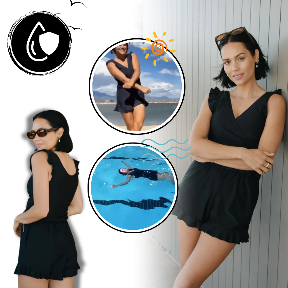 Robe de bain avec soutien-gorge intégré