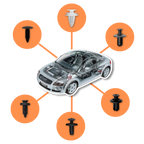 Kit de clips pour panneau de porte de voiture
