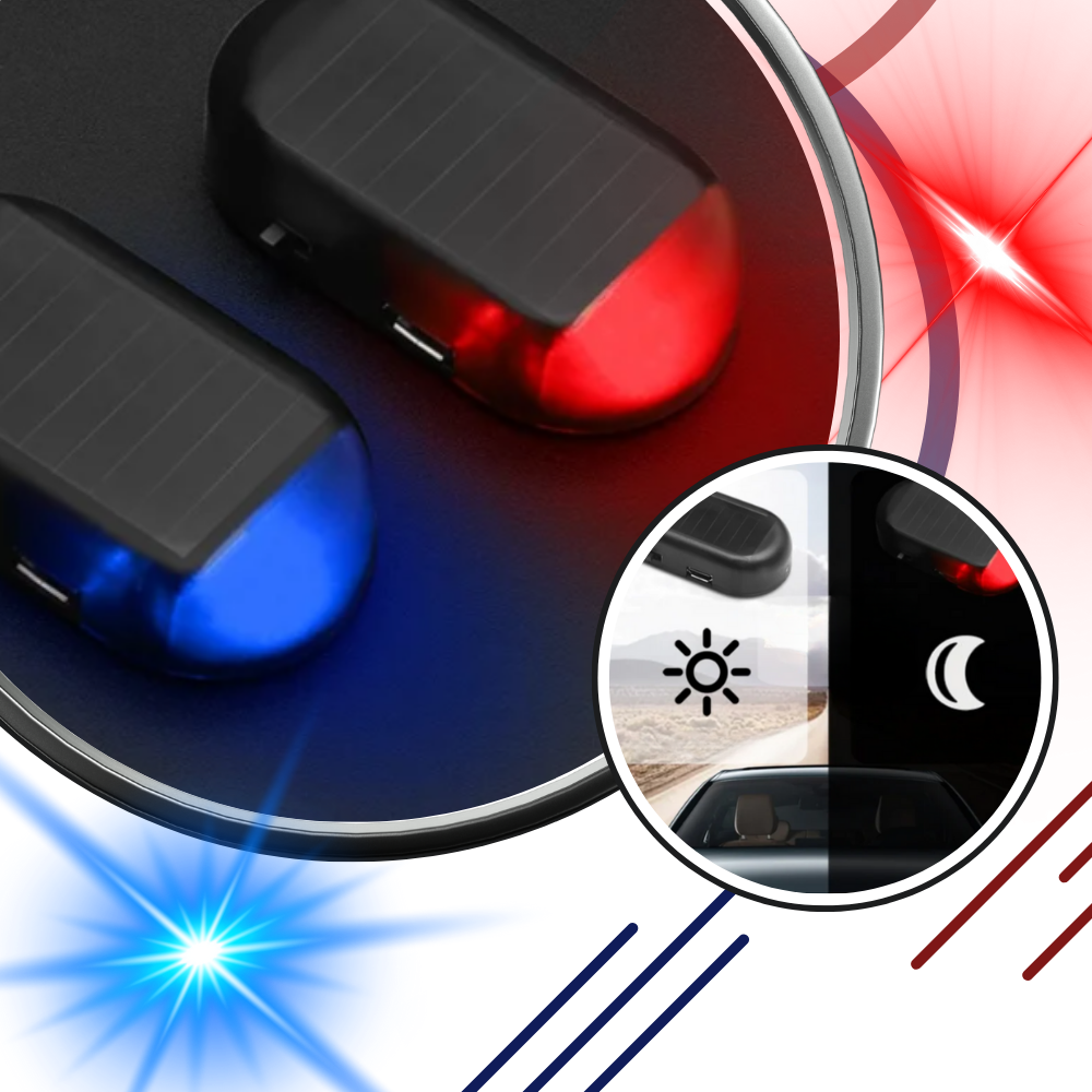 Lampe d'alarme solaire pour voiture