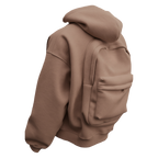 Sweat à capuche avec sac à dos intégré