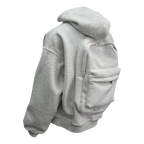 Sweat à capuche avec sac à dos intégré