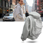 Sweat à capuche avec sac à dos intégré