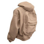 Sweat à capuche avec sac à dos intégré
