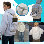 Sweat à capuche avec sac à dos intégré