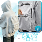 Sweat à capuche avec sac à dos intégré