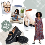 Mocassins en cuir élégants à semelles épaisses