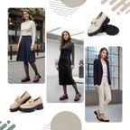 Mocassins en cuir élégants à semelles épaisses