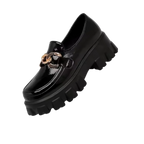 Mocassins en cuir élégants à semelles épaisses
