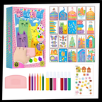 Kit peinture à pois et raclette pour enfants