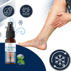 Spray hydratant rafraîchissant pour les jambes