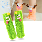 Chaussettes Funky en velours corail