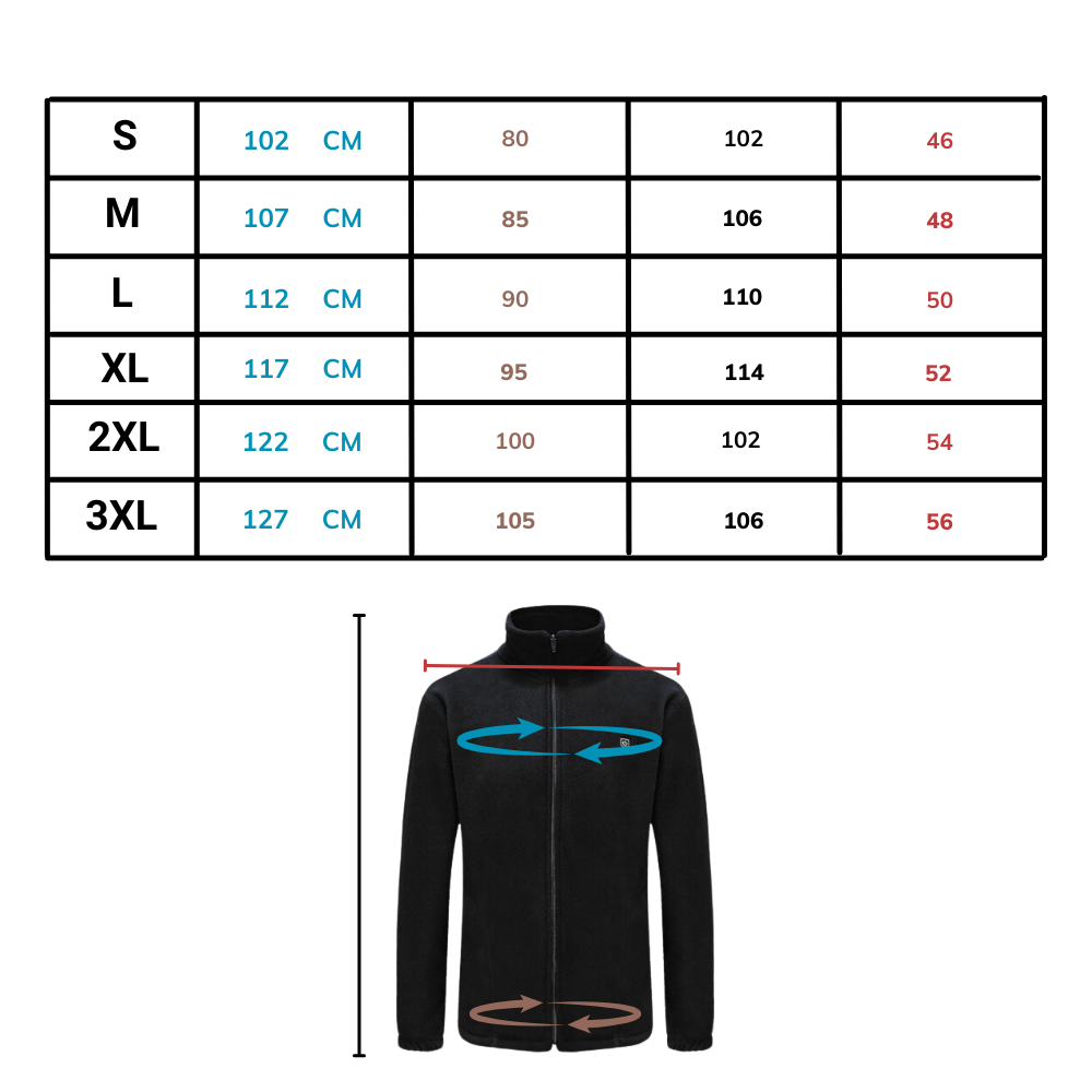 Veste polaire chauffante
